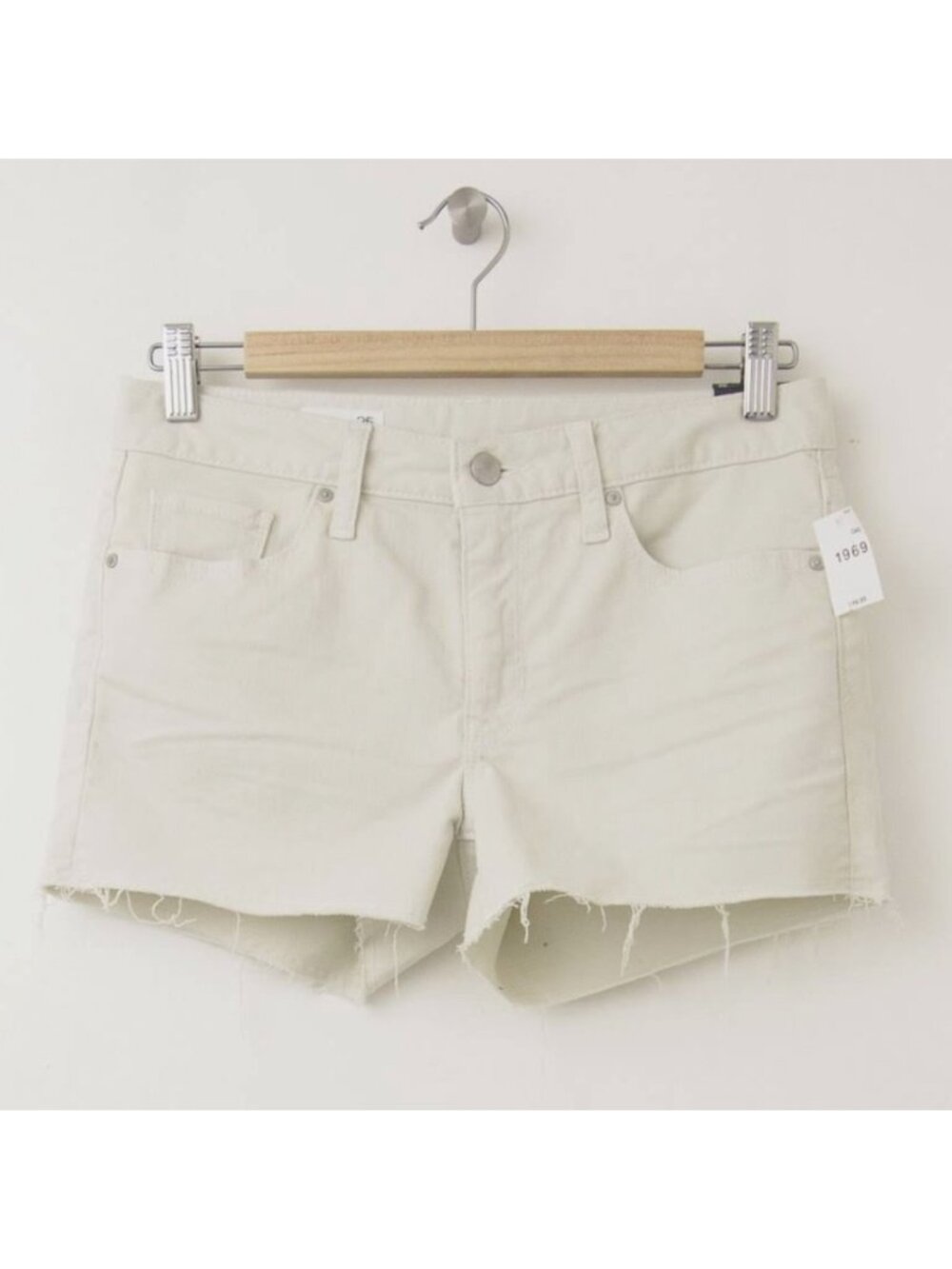 NWT oatmeal colored denim jean shorts